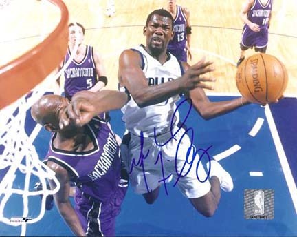 Michael Finley Autographed Dallas Mavericks 8" x 10" Photograph (Unframed)