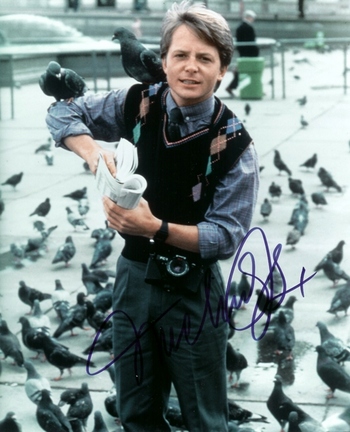 Michael J Fox Autographed 8" x 10" Photograph (Unframed)
