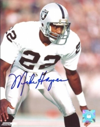 Mike Haynes Autographed Los Angeles Raiders 8" x 10" Photograph Hall of Famer (Unframed)