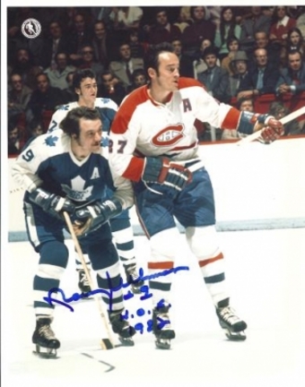 Norm Ullman Autographed Toronto Maple Leafs 8" x 10" Photograph Hall of Famer (Unframed)
