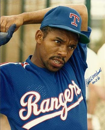 Oddibe McDowell Autographed Texas Rangers 8" x 10" Photograph (Unframed)