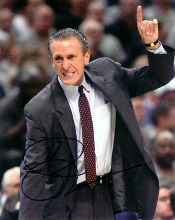 Pat Riley Autographed 8" x 10" Photograph Los Angeles Lakers Miami Heat (Unframed)