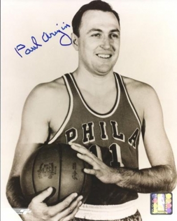 Paul Arizin Autographed Philadelphia 76ers 8" x 10" Photograph (Unframed)