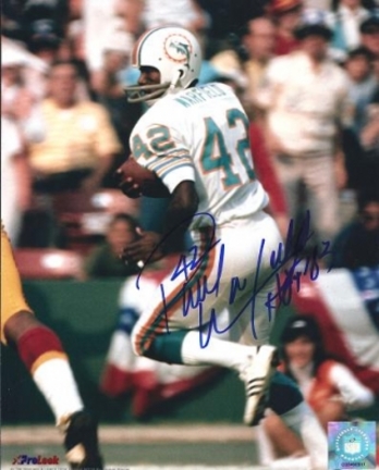 Paul Warfield Autographed Miami Dolphins 8" x 10" Photograph Hall of Famer (Unframed)
