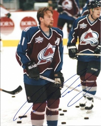 Peter Forsberg Autographed Colorado Avalanche 8" x 10" Photograph (Unframed)