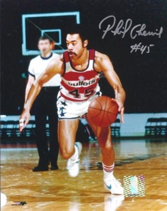 Phil Chemier Autographed Washington Bullets 8" x 10" Photograph (Unframed)