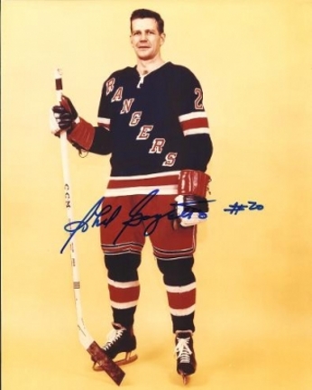 Phil Goyette Autographed New York Rangers 8" x 10" Photograph (Unframed)