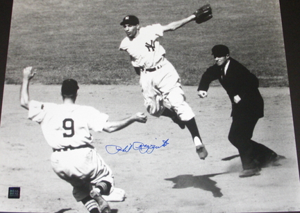 Phil Rizzuto Autographed New York Yankees 16" x 20" Action Photograph (Unframed)