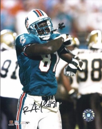 Randy McMichael Autographed Miami Dolphins 8" x 10" Photograph (Unframed)