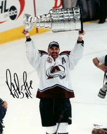Ray Bourque "With Stanley Cup" Autographed Colorado Avalanche 8" x 10" Photograph Hall of Famer (Unf