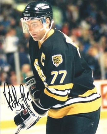 Ray Bourque "Action" Autographed Boston Bruins 8" x 10" Photograph Hall of Famer (Unframed)
