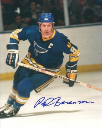 Red Berenson Autographed St Louis Blues 8" x 10" Photograph (Unframed)