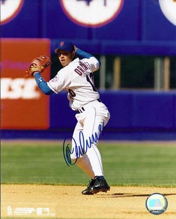Rey Ordonez Autographed New York Mets 8" x 10" Photograph (Unframed)