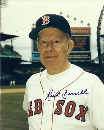 Rick Ferrell Autographed Boston Red Sox 8" x 10" Photograph (Deceased) Hall of Famer (Unframed)