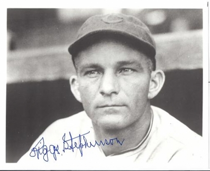 Riggs Stephenson Autographed Chicago Cubs 8" x 10" Photograph (Deceased) (Unframed)