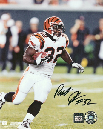 Rudi Johnson Autographed Cincinnati Bengals (White Jersey) 8" x 10" Photograph (Unframed)