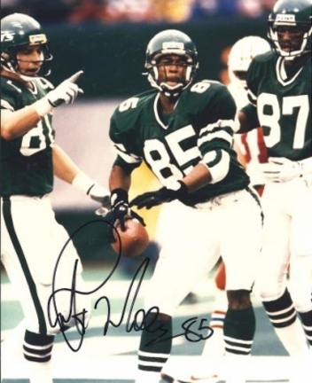 Rob Moore Autographed New York Jets 8" x 10" Photograph (Unframed)