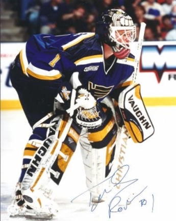 Roman Turek Autographed St. Louis Blues 8" x 10" Photograph (Unframed)