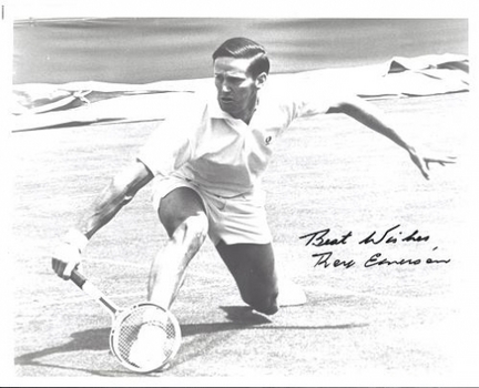 Roy Emerson Autographed Tennis 8" x 10" Photograph (Unframed)
