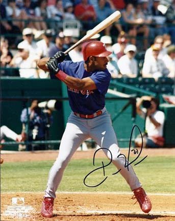 Ruben Mateo Autographed Texas Rangers 8" x 10" Photograph (Unframed)