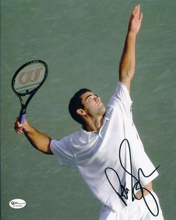 Pete Sampras Autographed Tennis 8" x 10" Action Photograph (Unframed)