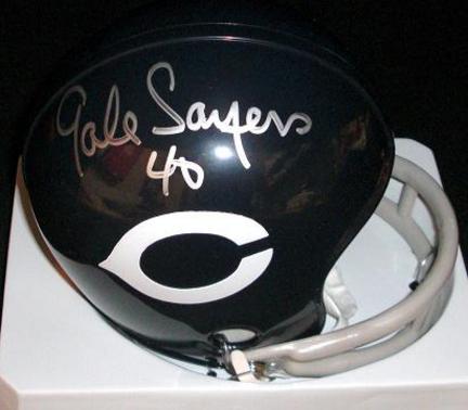 Gale Sayers Autographed Chicago Bears THROWBACK Mini Helmet (Unframed)