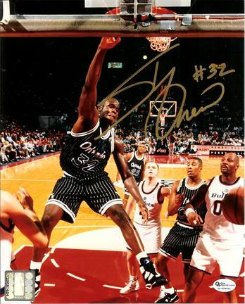 Shaquille O'Neal Autographed Orlando Magic 8" x 10" Photograph (Unframed)