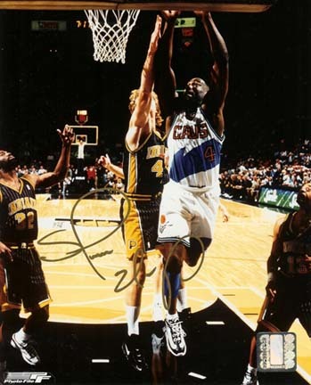 Shawn Kemp Autographed Cleveland Cavaliers 8" x 10" Photograph (Unframed)