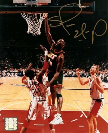 Shawn Kemp Autographed Seattle Supersonics 8" x 10" Photograph (Unframed)