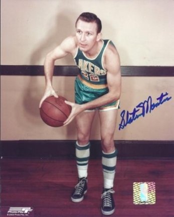 Slater Martin Autographed Lakers 8" x 10" Photograph Hall of Famer (Unframed)
