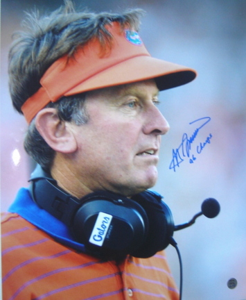 Steve Spurrier Autographed 16" x 20" Photograph with "96 Champs" Inscription