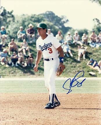 Steve Sax Autographed Los Angeles Dodgers 8" x 10" Photograph (Unframed)
