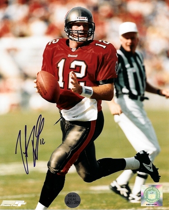 Trent Dilfer Autographed "Red Jersey" 8" x 10" Photograph (Unframed)