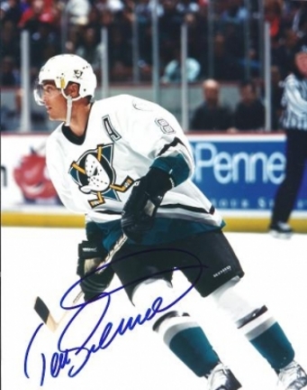 Teemu Selanne "Action" Autographed Anaheim Ducks 8" x 10" Photograph (Unframed)