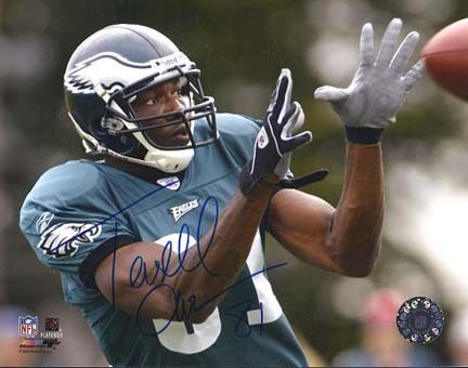 Terrell Owens Autographed Philadelphia Eagles 8" x 10" Photograph (Unframed)