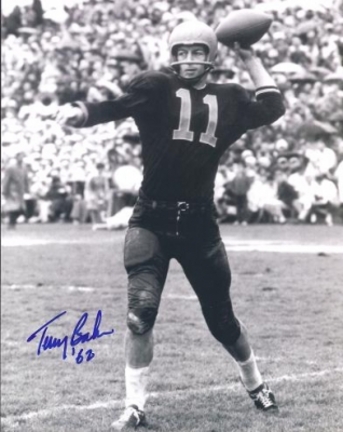 Terry Baker "Throwing Ball" Autographed Oregon State Beavers 8" x 10" Photograph 1962 Heisman Trophy