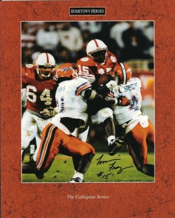 Tommie Frazier Autographed "75 Yards Run" 8" x 10" Photograph (Unframed)