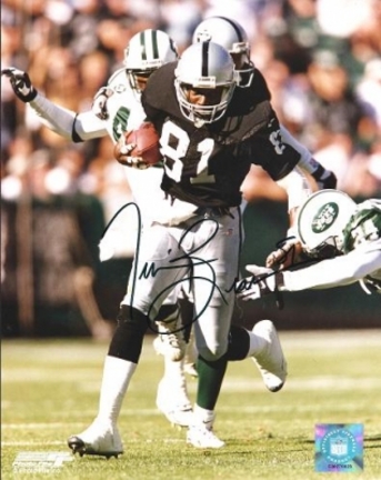 Tim Brown Autographed Oakland Raiders 8" x 10" Photograph Future Hall of Famer (Unframed)