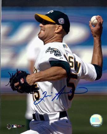 Tim Hudson Autographed Oakland A's 8" x 10" Photograph (Unframed)