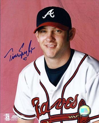 Tim Spooneybarger Autographed Atlanta Braves 8" x 10" Photograph (Unframed)