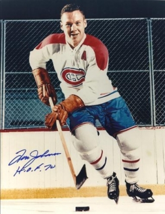 Tom Johnson Autographed Montreal Canadians 8" x 10" Photograph Hall of Famer (Unframed)