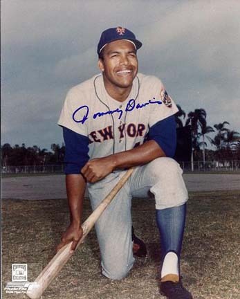 Tommy Davis Autographed New York Mets 8" x 10" Photograph (Unframed)