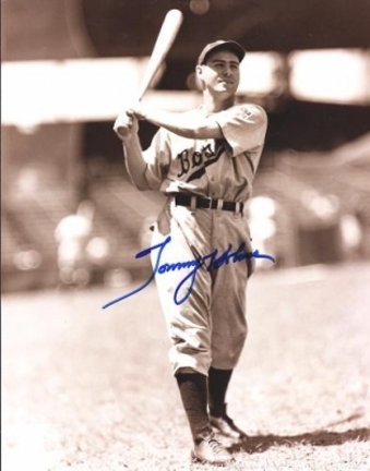 Tommy Holmes Autographed Boston Braves 8" x 10" Photograph (Deceased) (Unframed)
