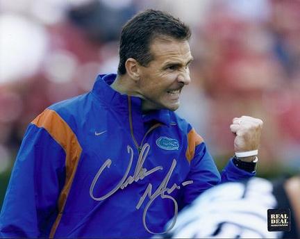 Urban Meyer Autographed Florida Gators 8" x 10" Photograph (Unframed)