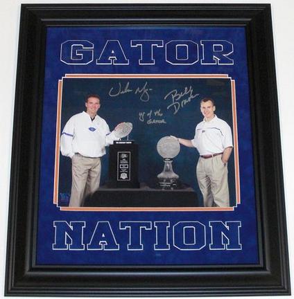Urban Meyer & Billy Donovan Signed Florida Gators 11" x 14" Photograph with "YR OF THE GATOR" In