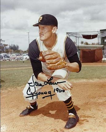 Vern Law Autographed Pittsburgh Pirates 8" x 10" Photograph with "CY YOUNG 1960" Inscription (Unfram