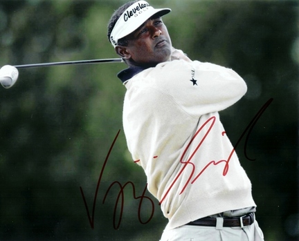 Vijay Singh Autographed Golf 8" x 10" Photograph (Unframed)
