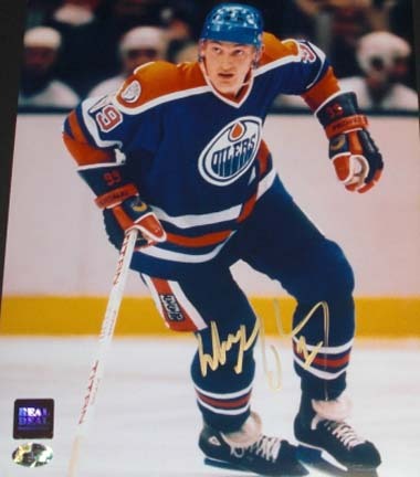 Wayne Gretzky Autographed Edmonton Oilers 8" x 10" Action Photograph Stanley Cup Champs (Unframed)