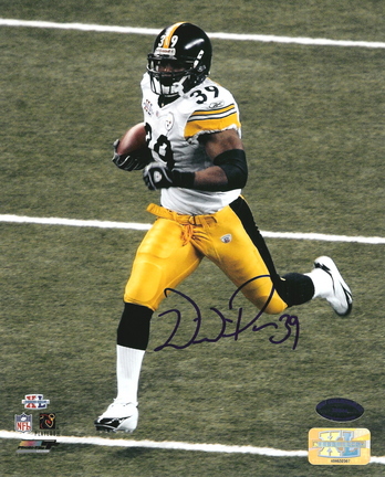 Willie Parker Autographed Super Bowl XL Touchdown Run 8" x 10" Photograph (Unframed)