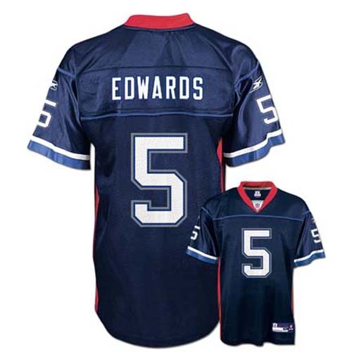 Trent Edwards Buffalo Bills #5 Replica Reebok NFL Football Jersey (Navy)